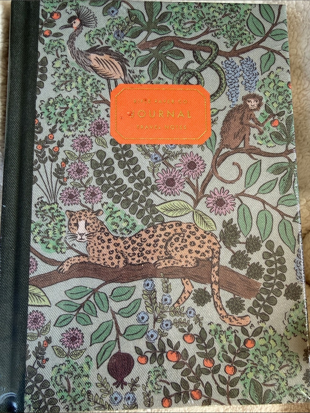 Rifle Paper Co. Safari Travel Canvas Animal Hardcover Journal